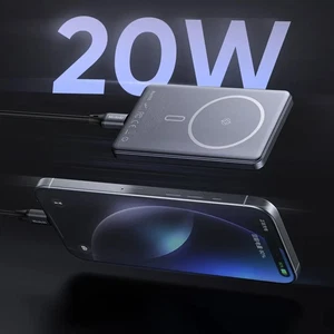 Mcdodo MC-4641 20W 5000mAh Metal Ultra İnce Manyetik Kablosuz Powerbank Siyah - Görsel 4