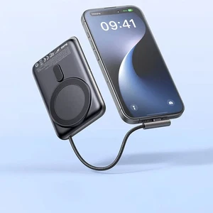 Mcdodo MC-1811 10.000mAh 20w Manyetik Kablosuz Şarj Cihazı Dahili Type-c Kablosu Siyah - Görsel 4