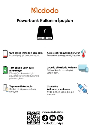 Mcdodo MC-1511 20w 10000 mAh Katlanabilir Magsafe Powerbank Siyah - Görsel 7