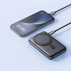 Mcdodo MC-1511 20w 10000 mAh Katlanabilir Magsafe Powerbank Siyah - Görsel 1