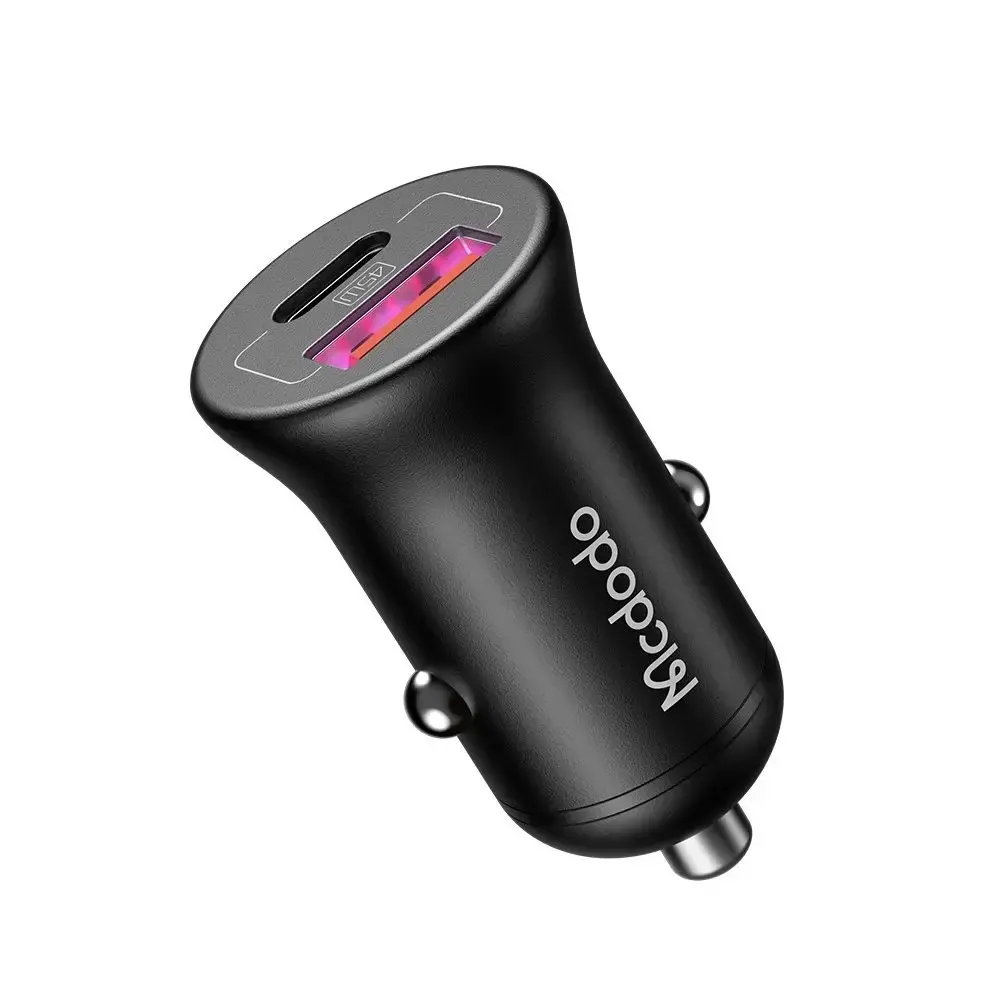 MCDODO CC-2680 45W PD 1XUSB 1XTYPE-C ARAÇ ŞARJ CİHAZI - SİYAH - Görsel 2