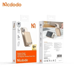 Mcdodo MC-7812 10000mAh 30w  qİ2 Manyetik Stantlı Powerbank Titanyum - Görsel 2