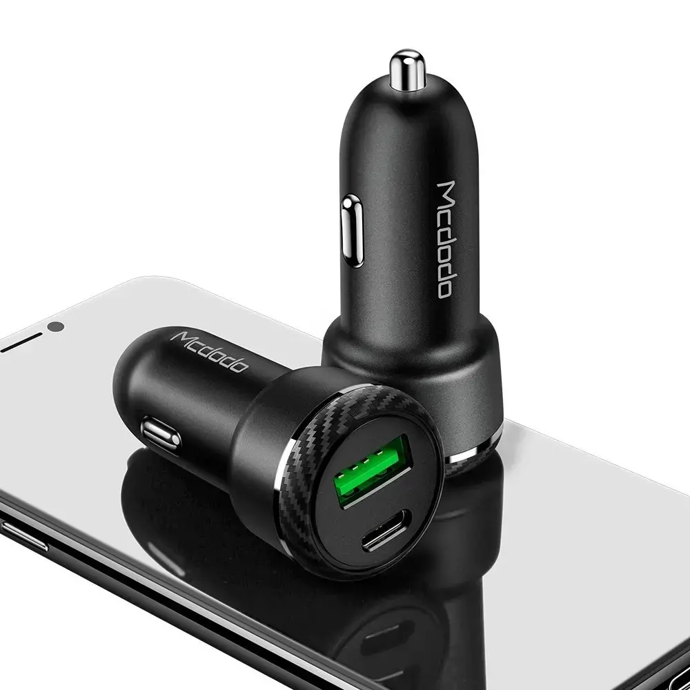 MCDODO CC-5970 36W PD+QC 3.0 1XTYPE-C 1XUSB GİRİŞLİ ARAÇ ÇAKMAK ŞARJ - SİYAH - Görsel 7
