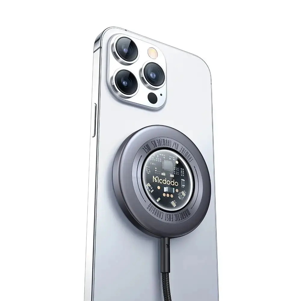 MCDODO CH-2330 15 W MAGSAFE HIZLI ŞARJ CİHAZI - KOYU GRİ - Görsel 2