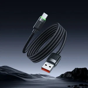 Mcdodo CA-5650 6A USB-A to Type-C Manyetik Sarılabilir Şarj Kablosu 1.2M Siyah - Görsel 1