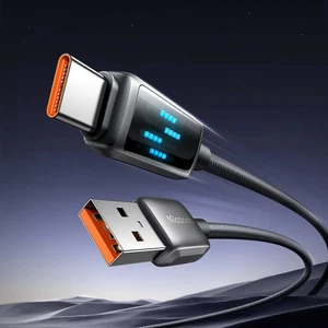 Mcdodo CA-2350 1.2m 60w Usb-A to Type-c Kayan Led Işıklı Kablo - Görsel 1