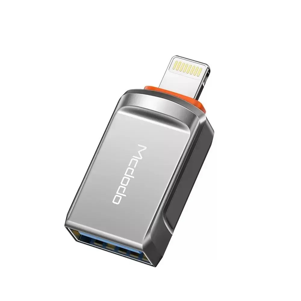 MCDODO OT-8600 USB-A TO LİGHTNİNG DÖNÜŞTÜRÜCÜ SOKET - GRİ - Görsel 2