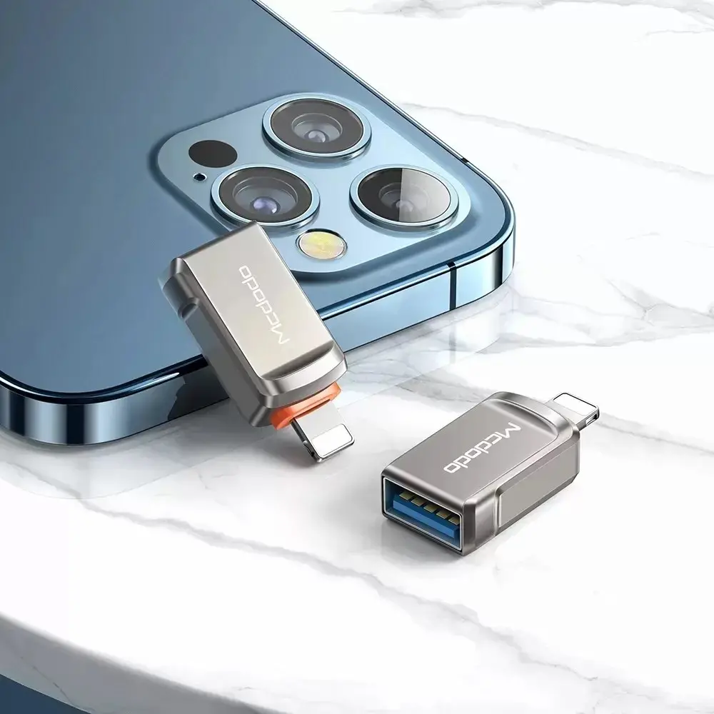 MCDODO OT-8600 USB-A TO LİGHTNİNG DÖNÜŞTÜRÜCÜ SOKET - GRİ - Görsel 6