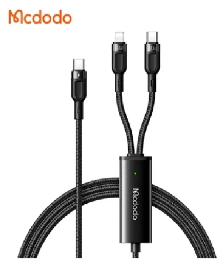 MCDODO CA-8780 2İN1 100W TYPE-C TO LİGHTNİNG & TYPE-C DATA-ŞARJ KABLOSU - Görsel 1