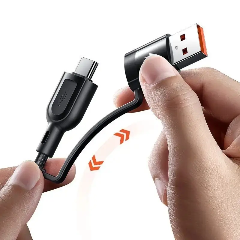 MCDODO CA-8800 2 İN 3 100W USB-A/C - LİGHTNİNG+MİCRO+TYPE-C SÜPER HIZLI ŞARJ VE VERİ KABLOSU 1.2 M - Görsel 8