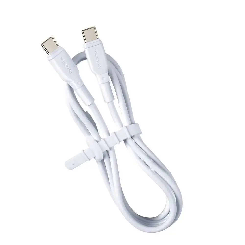 MCDODO CA-8350 100W TYPE-C TO TYPE-C SÜPER HIZLI DATA-ŞARJ KABLOSU 5A 1.2M-BEYAZ - Görsel 6