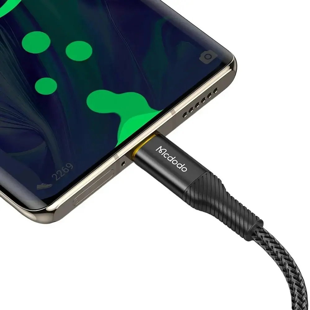MCDODO CA-2380 USB-A TO TYPE-C 100W POWER OFF SÜPER HIZLI DATA/ŞARJ KABLOSU 5A 1.2M - SİYAH - Görsel 6