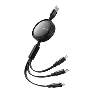 Mcdodo CA-7256 3'ü 1 Arada USB-A to Lightning Micro USB ve Type-C Veri Kablosu 1.2M - Görsel 1