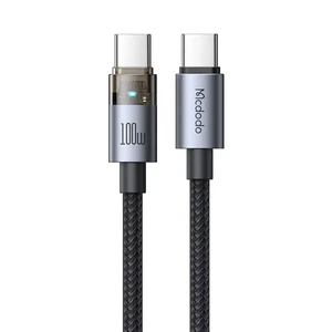 Mcdodo CA-5580 Type-c to Type-c 100w 1.2m Şeffaf Kablo - Görsel 2