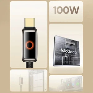 Mcdodo CA-6680 100w Type-c to Type-c Işık Göstergeli Premium 1.2m Kablo - Görsel 8