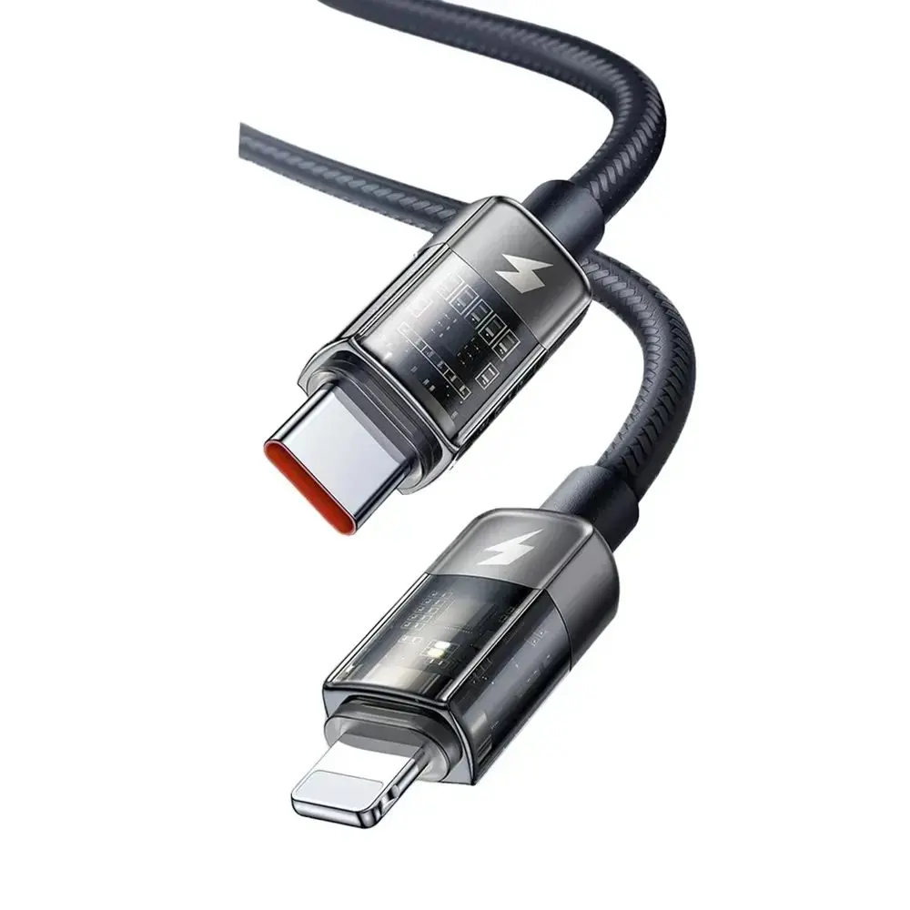 MCDODO CA-3160 TYPE-C TO LİGHTNİNG 36W LED GÖSTERGELİ DATA/ŞARJ KABLOSU 1.2M - SİYAH - Görsel 3