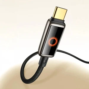 Mcdodo CA-6650 100w Usb-A to Type-c Nefes Alan Işık Göstergeli Premium 1.2m Kablo - Görsel 2