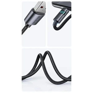 Mcdodo CA-6520 Usb-A To Type-c Kablosu Yatay Led Ekranlı Siyah - Görsel 4