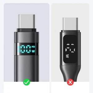 Mcdodo CA-6520 Usb-A To Type-c Kablosu Yatay Led Ekranlı Siyah - Görsel 3