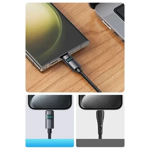 Mcdodo CA-6520 Usb-A To Type-c Kablosu Yatay Led Ekranlı Siyah - Görsel 8