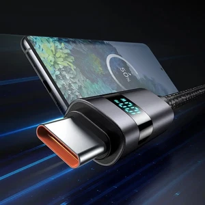 Mcdodo CA-6520 Usb-A To Type-c Kablosu Yatay Led Ekranlı Siyah - Görsel 6