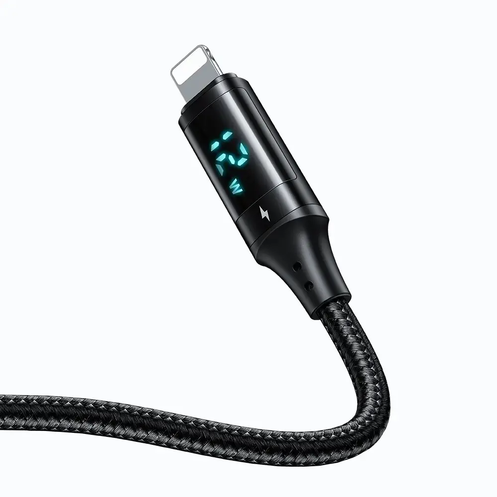 MCDODO CA-1060 DİJİTAL EKRANLI USB-A TO LİGHTNİNG HIZLI DATA-ŞARJ KABLOSU 3A 1.2M - Görsel 4