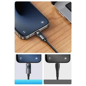 Mcdodo CA-6490 Usb-A- Yatay Led Ekranlı Aydınlatma Kablosu Siyah 1.2m - Görsel 8