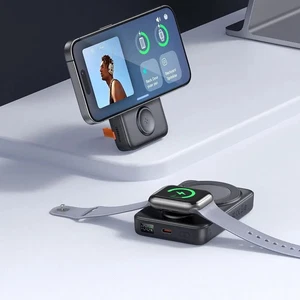 Mcdodo MC-1461 2'si 1 Arada 10000mAh iPhone ve Apple Watch Manyetik Kablosuz Powerbank - Görsel 9
