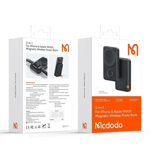 Mcdodo MC-1461 2'si 1 Arada 10000mAh iPhone ve Apple Watch Manyetik Kablosuz Powerbank - Görsel 8