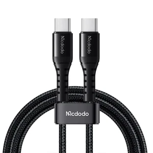 Mcdodo CA-5641 60W USB-C to USB-C Şarj ve Data Kablosu 1M Siyah - Görsel 1
