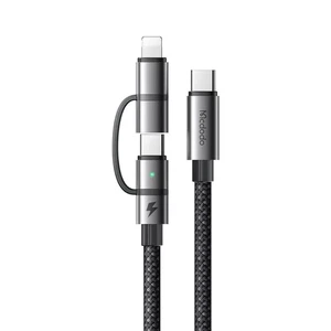Mcdodo CA-0550 Lightning Yassı Şarj ve Data Kablosu 1M Siyah - Görsel 2