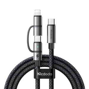 Mcdodo CA-0550 Lightning Yassı Şarj ve Data Kablosu 1M Siyah - Görsel 1