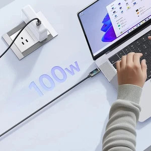 Mcdodo CA-4250 100w Type-c to Type-c Şarj Hız Göstergeli Şarj Ve Data Kablosu- 1.2m Siyah - Görsel 4