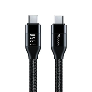 Mcdodo CA-7132 Type-c to Type-c USB 3 100w Data Aktarım Ve Şarj Kablosu 1.2m - Siyah - Görsel 1