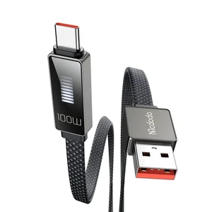 Mcdodo CA-4980 Type-c To USB 100w 6a Led Ritim Şarj Ve Data Kablosu-1.2m - Görsel 2