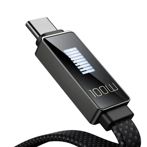 Mcdodo CA-4980 Type-c To USB 100w 6a Led Ritim Şarj Ve Data Kablosu-1.2m - Görsel 3