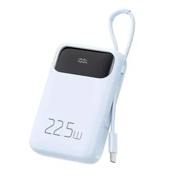 Mcdodo MC-3244 22.5W PD+QC 10000 mAh Powerbank & Type-C Şarj Kablosu Mavi Resim