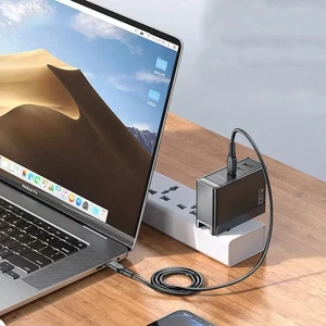 Mcdodo CH-8101 100w GaN Serisi 3 Port Başlıklı 1xusb 2xtype-c Girişli Universal Şarj Adaptörü- Siyah - Görsel 5