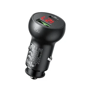 Mcdodo CC-7030 45w 1xtype-c 1xusb Girişli Dijital Göstergeli Araç Çakmak Şarjı - Siyah - Görsel 2