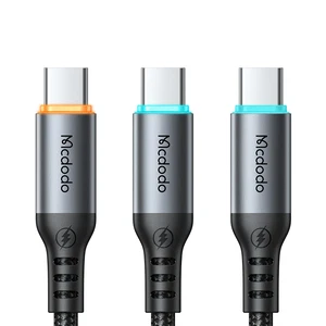 Mcdodo CA-2040 Type-c Type-c 100W PD Hızlı  E-Marker Çipli Örgü Poweroff Kablo 1.2m Siyah - Görsel 2