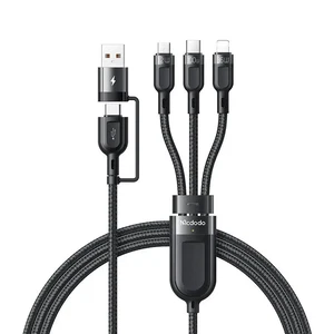 Mcdodo CA-8800 2 In 3 100w USB-A/C - Lightning+micro+type-c Süper Hızlı Şarj Ve Veri Kablosu 1.2m - Görsel 6