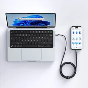 Mcdodo CA-6870 Type-c Type-c 60W PD Hızlı Şarj  E-Marker Çipli Easy Series Örgü Kablo Siyah 1.2m - Görsel 9