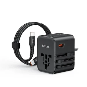 Mcdodo CP-3260 25W Evrensel Seyahat Adaptör Type-C To Type-C Dahili Kablo - Görsel 1
