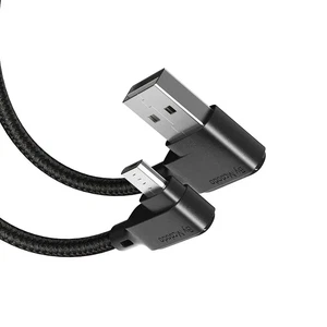 Mcdodo L Tipi Micro USB LED Işıklı Şarj ve Data Kablosu 3A 1.8M Siyah - Görsel 4