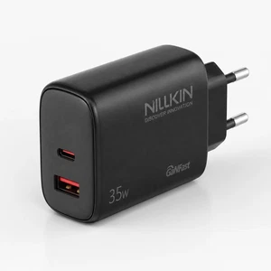 Nillkin NL-35W 35W GaN Type-C + USB-A Hızlı Şarj Adaptörü Siyah - Görsel 2