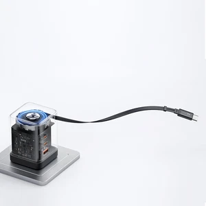 Mcdodo CH-8470 FreeGo 100W Geri Çekilebilir Kablolu 3C1A GaN Şarj Adaptörü - Görsel 4