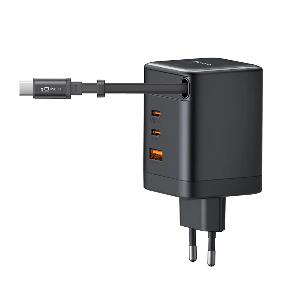 Mcdodo CH-8470 FreeGo 100W Geri Çekilebilir Kablolu 3C1A GaN Şarj Adaptörü - Görsel 9