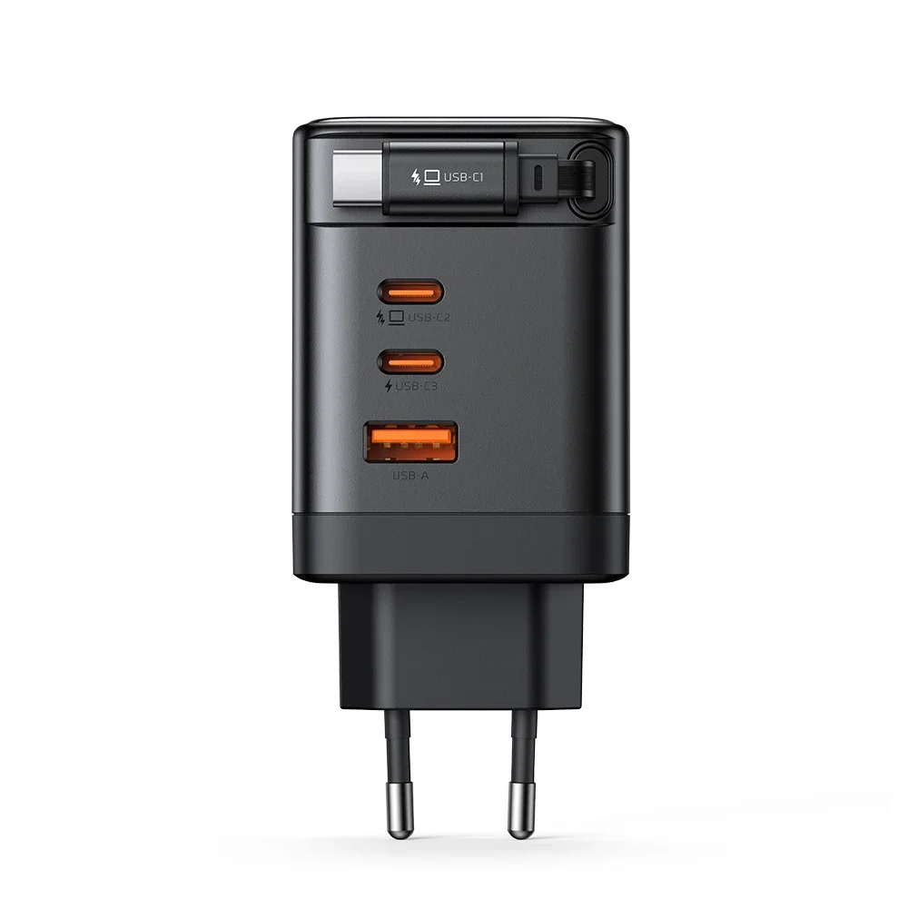 Mcdodo CH-8470 FreeGo 100W Geri Çekilebilir Kablolu 3C1A GaN Şarj Adaptörü - Görsel 8