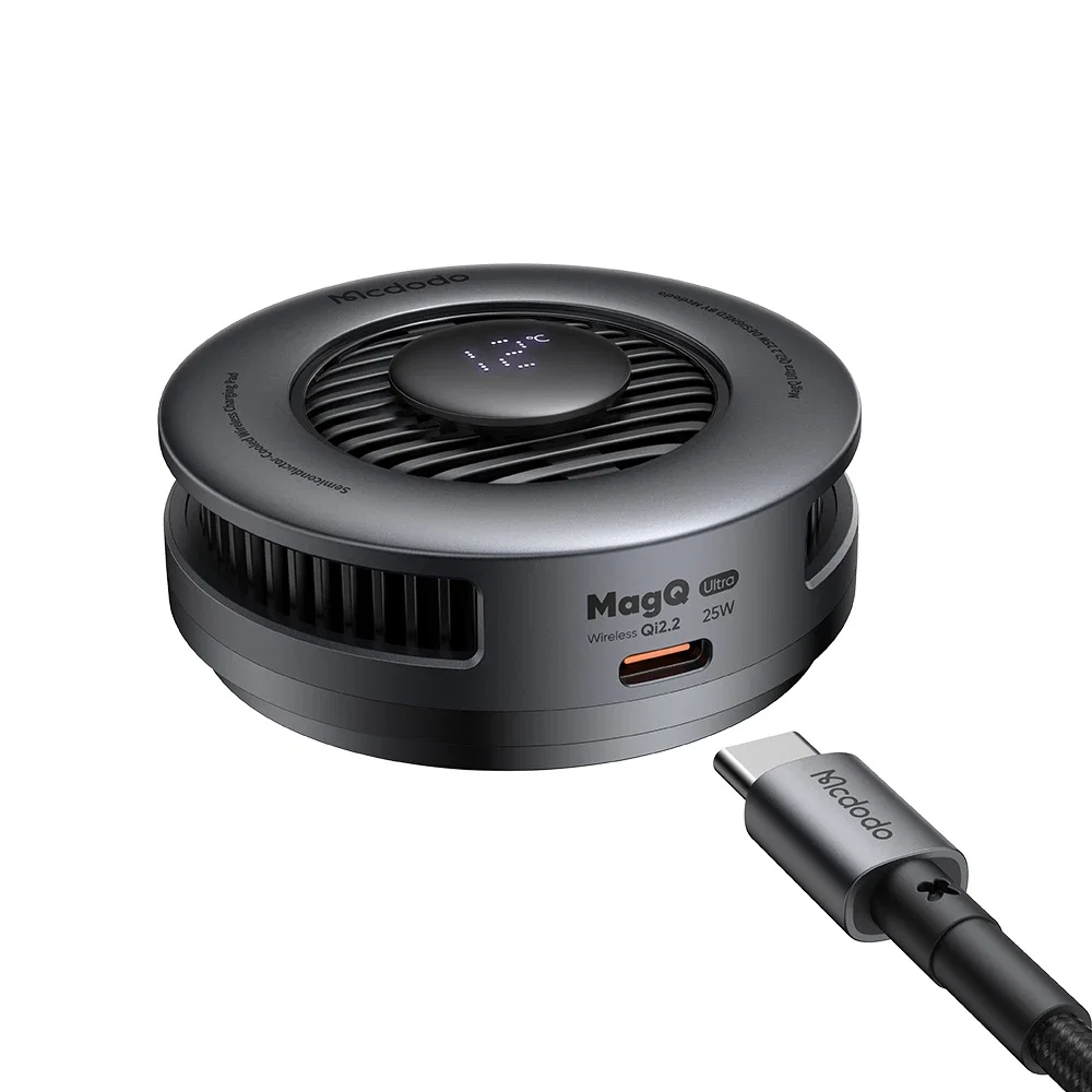 Mcdodo CH-8410 MagQ Ultra qi2.2 25W TEC Soğutmalı Kablosuz Şarj Cihazı - Görsel 6