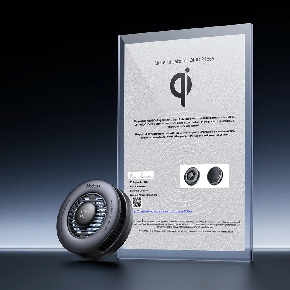 Mcdodo CH-8410 MagQ Ultra qi2.2 25W TEC Soğutmalı Kablosuz Şarj Cihazı - Görsel 3